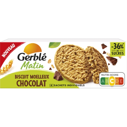 Biscuits Moelleux Petit Déjeuner Chocolat GERBLE