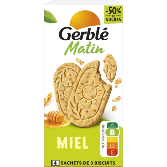 Biscuit Petit dejeuner Miel GERBLE