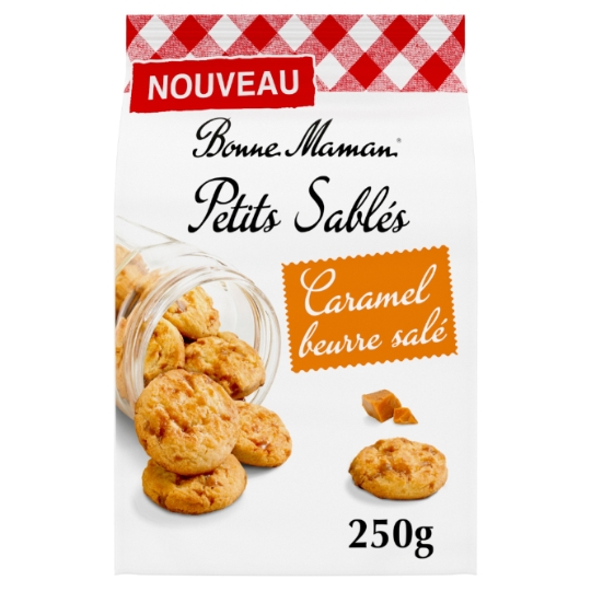 Biscuits petits sablés caramel beurre salé BONNE MAMAN