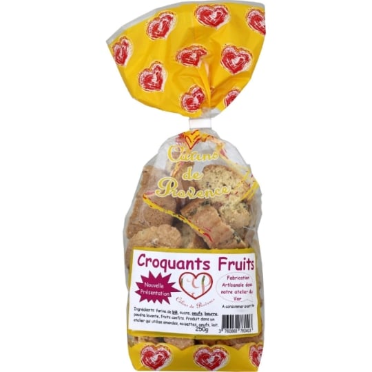 Biscuits croquants fruits CALINS DE PROVENCE