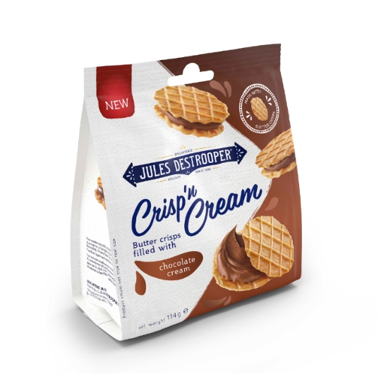 Biscuits Crisp'n Cream Chocolate Cream JULES DESTROOPER