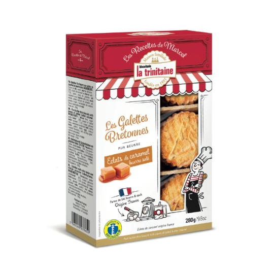 Biscuits Galettes Bretonnes Eclats de Caramel - Les Recettes de Marcel LA TRINITAINE