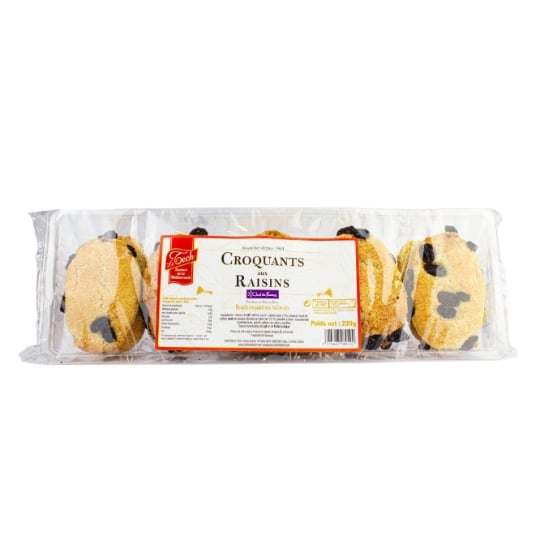 Biscuit croquant raisins LE TECH