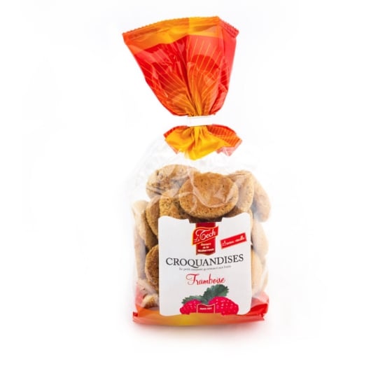 Biscuits croquandises framboises LE TECH