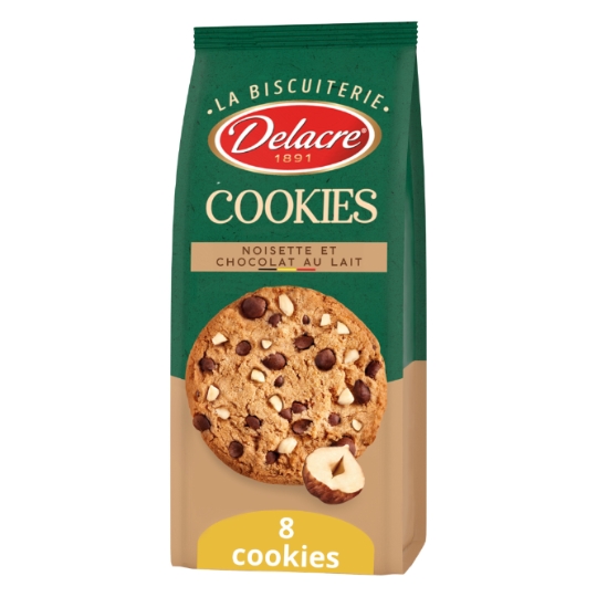 Cookies Chocolat et noisette DELACRE COOKIES
