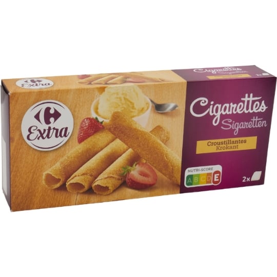 Biscuits Cigarettes Croustillantes CARREFOUR EXTRA