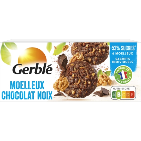 Biscuit moelleux chocolat noix GERBLE