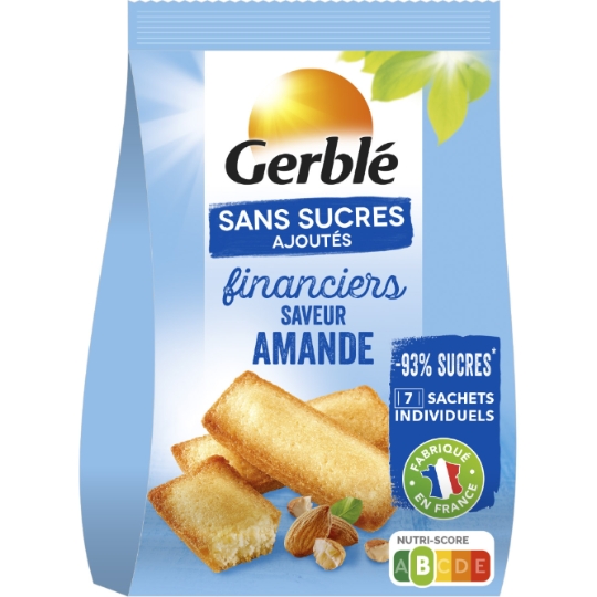 Gâteau Financier Amandes Sans Sucres Ajoutés GERBLE
