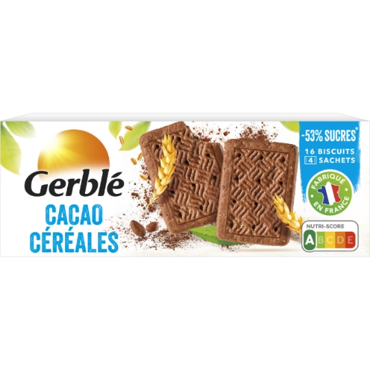 Biscuit cacao céréales GERBLE