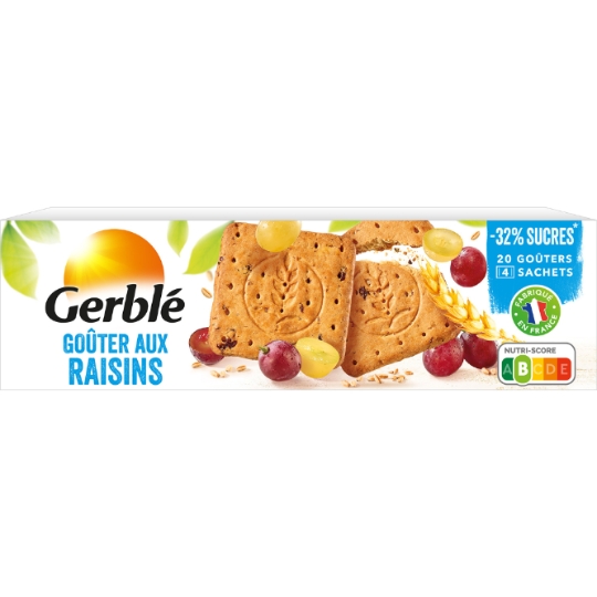 Biscuit goûter aux raisins GERBLE