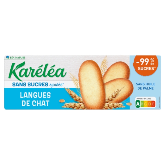 Biscuits langue de chat sans sucres ajoutés KARELEA