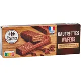 Biscuits gaufrettes enrobées chocolat CARREFOUR EXTRA