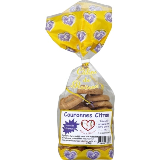 Biscuits couronnes citron CALINS DE PROVENCE