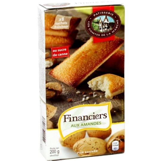 Financiers aux amandes COMTES DE LA MARCHE