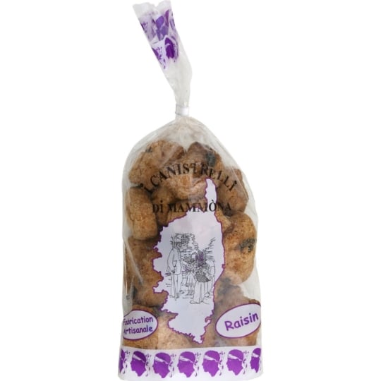 Biscuits Canistrelli raisin
