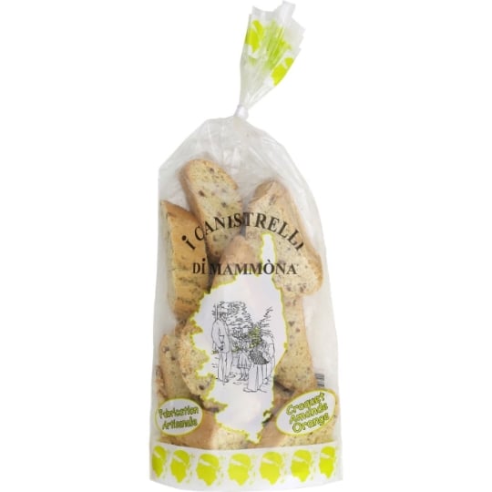 Biscuits Canistrelli croquet amande orange