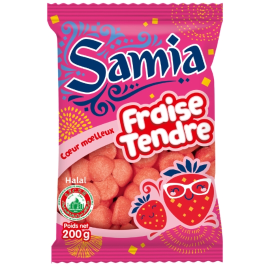 Bonbons Fraise Tendre Halal SAMIA
