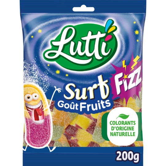 Bonbons surfizz piquants aux fruits LUTTI