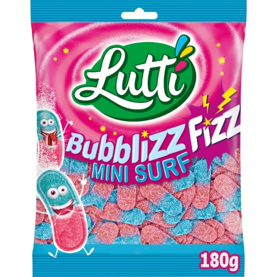 Bonbons bubblizz mini surf piquants LUTTI
