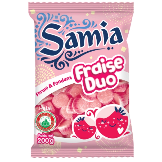 Bonbons Fraise Duo Halal SAMIA