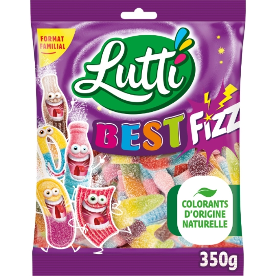 Bonbons assortiment bestfizz piquants LUTTI