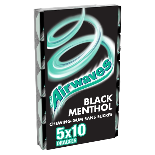 Chewing-Gum Black Menthol Sans Sucres AIRWAVES