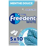 Chewing-Gum Menthe Douce Sans Sucres FREEDENT WHITE