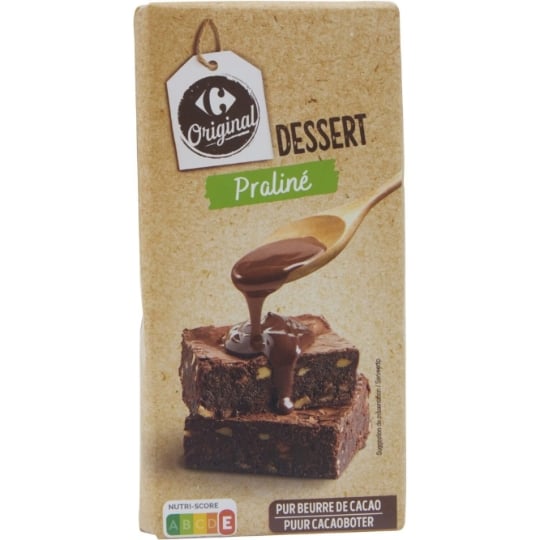 Tablette de Chocolat Lait Dessert Praliné CARREFOUR ORIGINAL