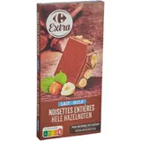 Tablette de Chocolat Lait Noisettes Entières CARREFOUR EXTRA