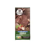 Tablette de chocolat Lait Gianduja Noisettes Entières CARREFOUR EXTRA