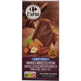Tablette de Chocolat Lait Amandes Noisettes et Pécan CARREFOUR EXTRA