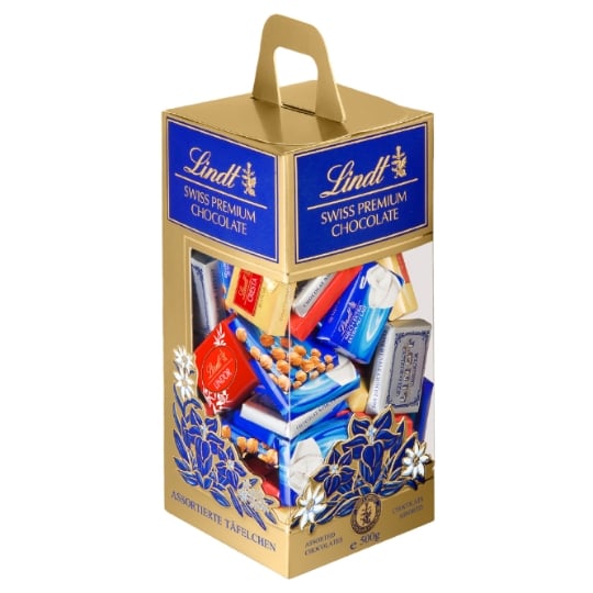Carrés de Chocolat Lait et Noir Assortiment LINDT
