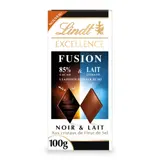 Tablette de Chocolat Lait et Noir Excellence Fusion Cristaux de Fleur de Sel LINDT