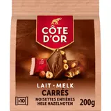 Carrés de Chocolat Lait Noisettes COTE D'OR