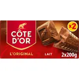 Tablette de Chocolat Lait L'Original COTE D'OR