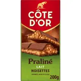 Tablette de Chocolat Lait Praliné Noisettes COTE D'OR
