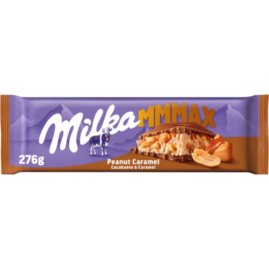 Tablette de Chocolat Lait Mmmax Cacahuètes Caramel MILKA