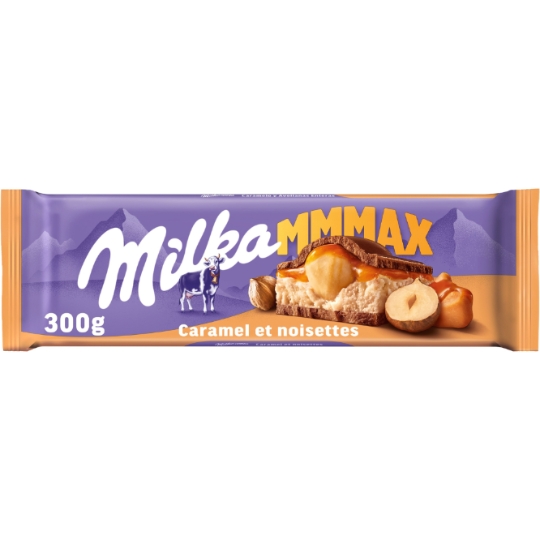 Tablette de Chocolat Lait Mmmax Noisettes Caramel MILKA