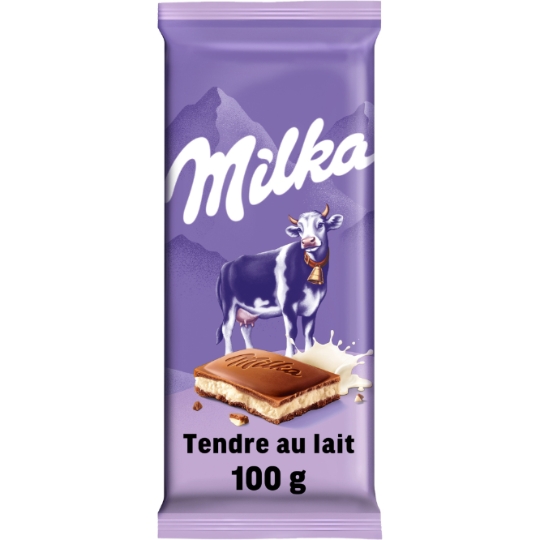 Tablette de Chocolat Lait Tendre au Lait MILKA