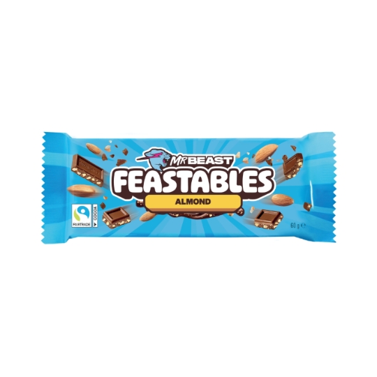 Tablette de Chocolat Lait Amandes Mr Beast FEASTABLES