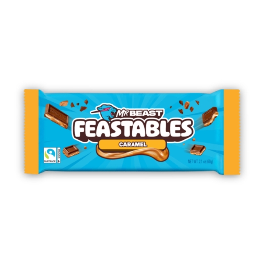 Tablette de Chocolat Lait Caramel Mr Beast FEASTABLES