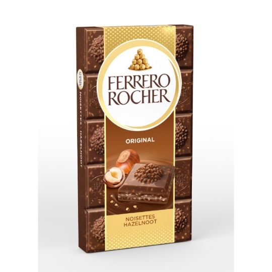 Tablette de Chocolat Lait Noisettes FERRERO ROCHER