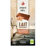 Tablette de Chocolat Lait Cacahuètes Caramel GRAIN DE SAIL