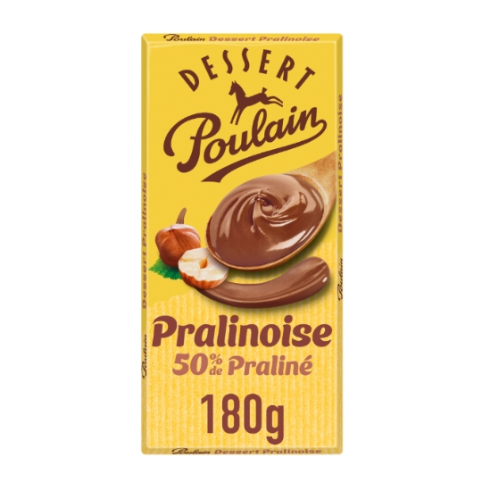 Tablette de Chocolat Lait Dessert Pralinoise POULAIN