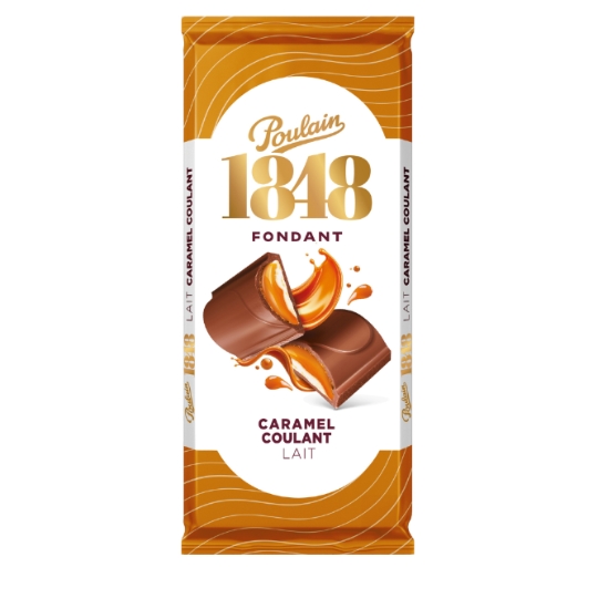 Tablette de Chocolat Lait Caramel Coulant POULAIN