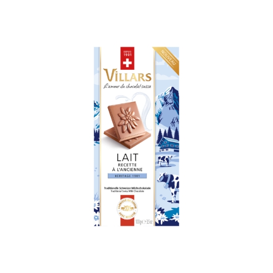 Tablette de Chocolat Lait à l'Ancienne VILLARS