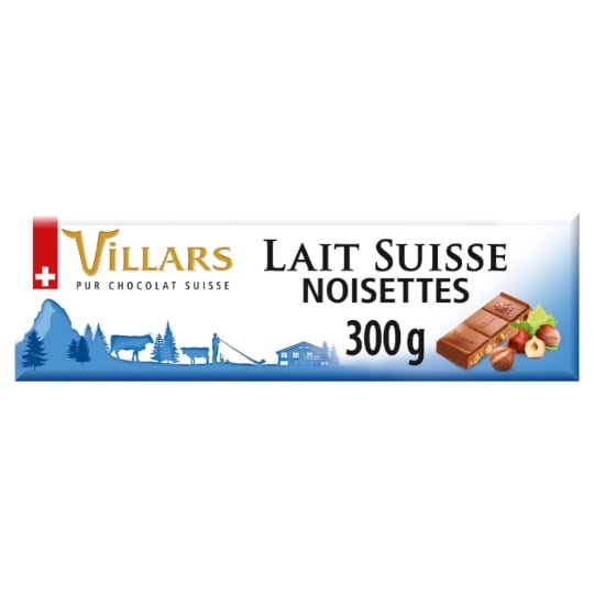 Tablette de Chocolat Lait Noisettes VILLARS
