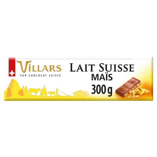 Tablette de Chocolat Lait Maïs Croustillant VILLARS