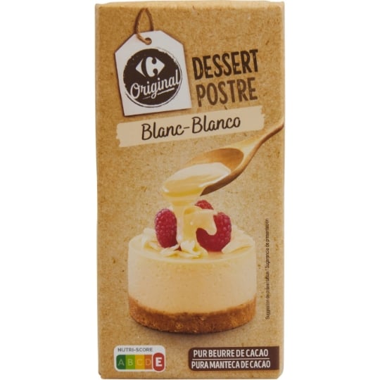 Tablette de Chocolat Blanc CARREFOUR ORIGINAL