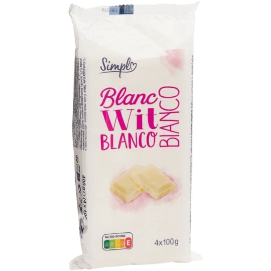 Tablette de Chocolat Blanc SIMPL